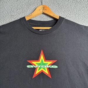 Awake New York Star Logo Black T Shirt Mens XL Made In USA Skater Streetwear